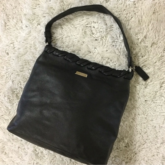 Cole Han Black Leather Shoulder tote/bag - Picture 4 of 11